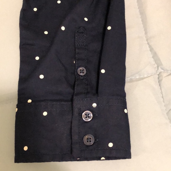 NWT Navy Polka Dot Blouse - Picture 8 of 8